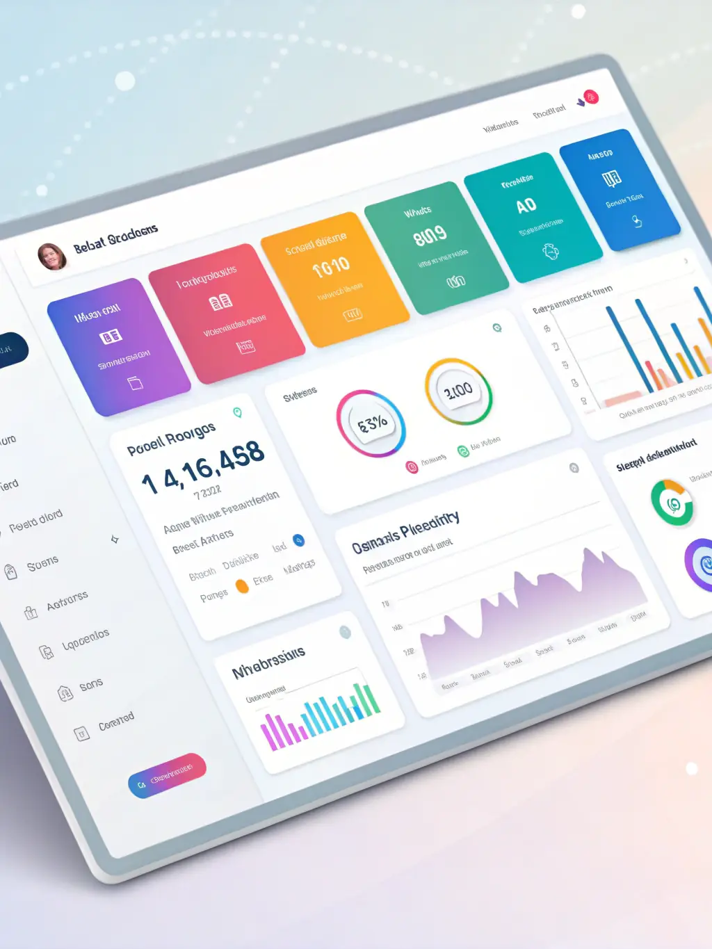 A clean and modern user interface design of the Nadakki AI Suite, emphasizing user-friendliness and intuitive navigation.